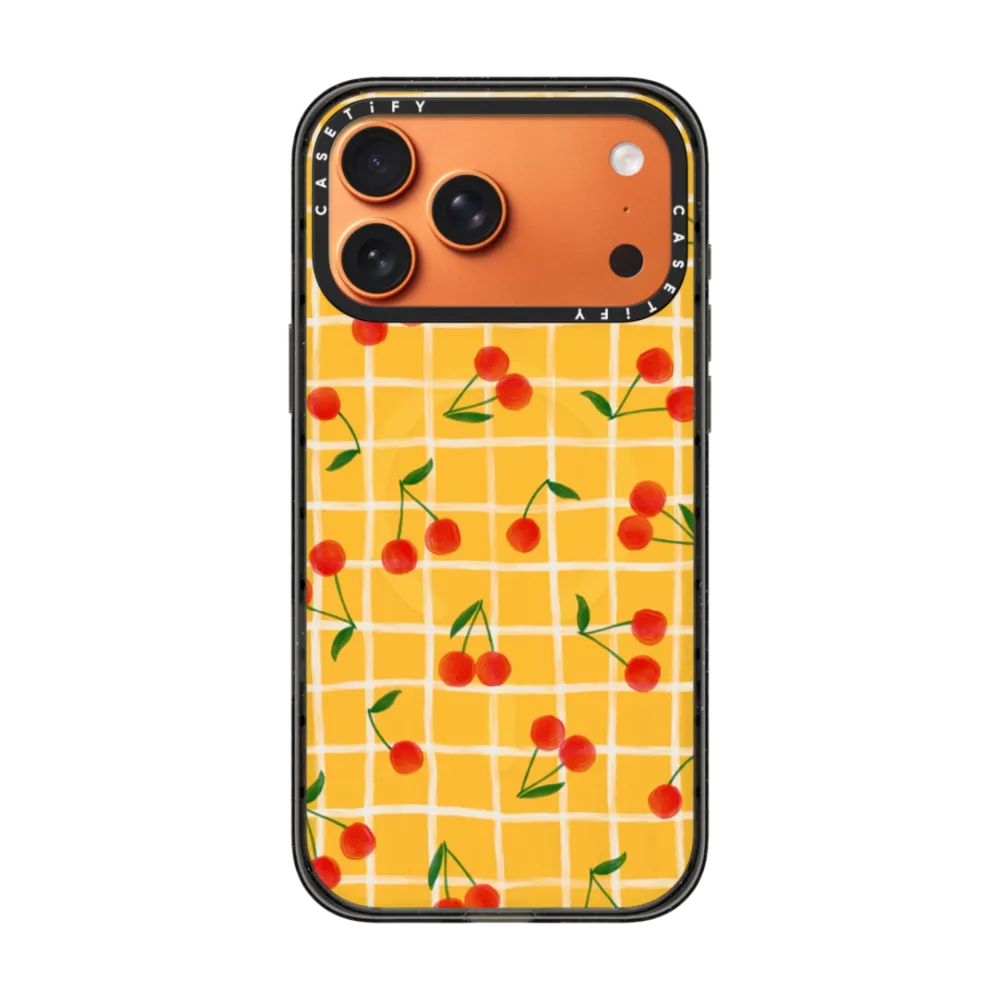 Impact iPhone 17 Pro Max Case MagSafe Compatible - Cherry Plaid
