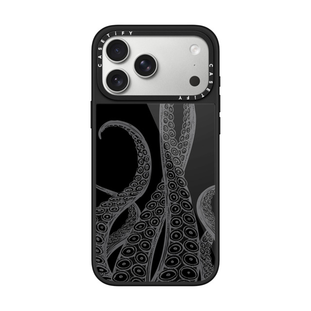 CASETiFY iPhone 17 Pro Max Case Black O[YP[X MagSafeΉ Chrome,Minimalism Chrome,Monochrome,Minimalism Dark Tentacles