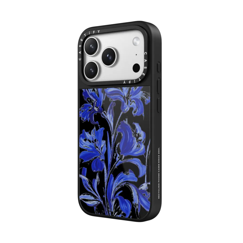 Glaze iPhone 17 Pro Max Case MagSafe Compatible - Cobalt Bloom