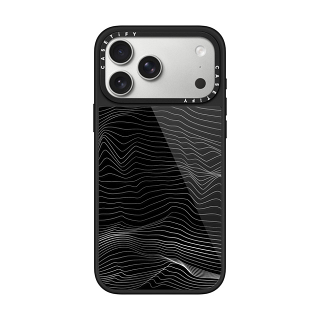 CASETiFY iPhone 17 Pro Max Case Black グレーズケース MagSafe対応 Pattern,Line Art Pattern,Line Art,Stripes Wave lines Halloween CASETiFY iPhone 17 Pro Max Case Black グレーズケース MagSafe対応 Pattern,Line Art Pattern,Line Art,Stripes Wave lines Halloween