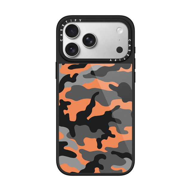 CASETiFY iPhone 17 Pro Max Case �u���b�N �O���[�Y�P�[�X MagSafe�Ή� Pattern Pattern Camo Over - Tangy Tango
