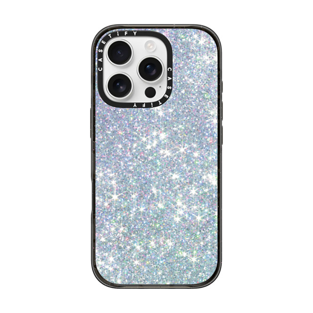 CASETiFY iPhone 16 Pro ケース ブラック インパクトケース MagSafe対応 GLITTER DREAM casetify_artist