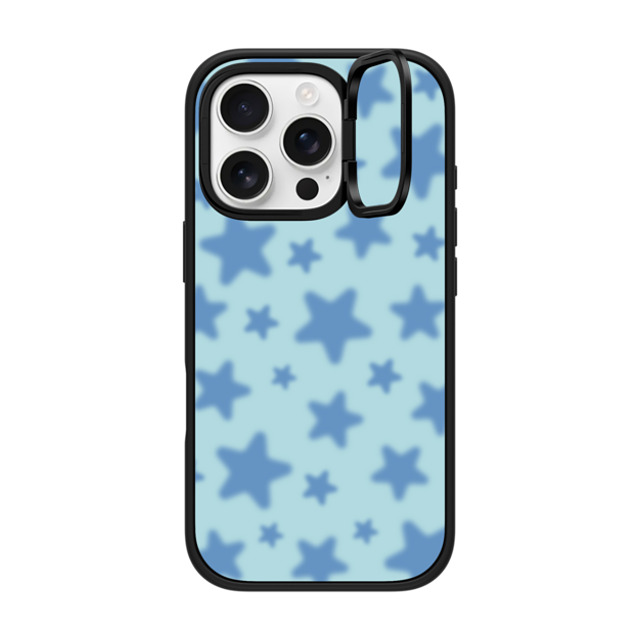 CASETiFY iPhone 16 Pro ケース マットブラック インパクトリングスタンドケース MagSafe対応 Star,Y2K,Pattern STAR BABY