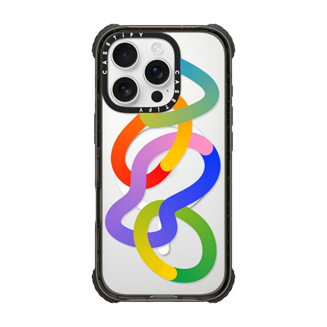 CASETiFY iPhone 16 Pro ケース ブラック ウルトラ インパクトケース MagSafe 対応 Rainbow,Abstract Rainbow,Digital Art,Abstract Hula hoops Father's Day CASETiFY iPhone 16 Pro ケース ブラック ウルトラ インパクトケース MagSafe 対応 Rainbow,Abstract Rainbow,Digital Art,Abstract Hula hoops Father's Day
