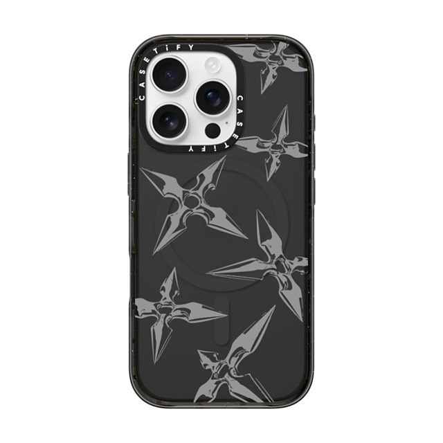 CASETiFY iPhone 16 Pro Case Black Impact Case MagSafe Compatible Pattern,Line Art Pattern,Monochrome,Line Art Ash Shuriken Mother's Day CASETiFY iPhone 16 Pro Case Black Impact Case MagSafe Compatible Pattern,Line Art Pattern,Monochrome,Line Art Ash Shuriken Mother's Day