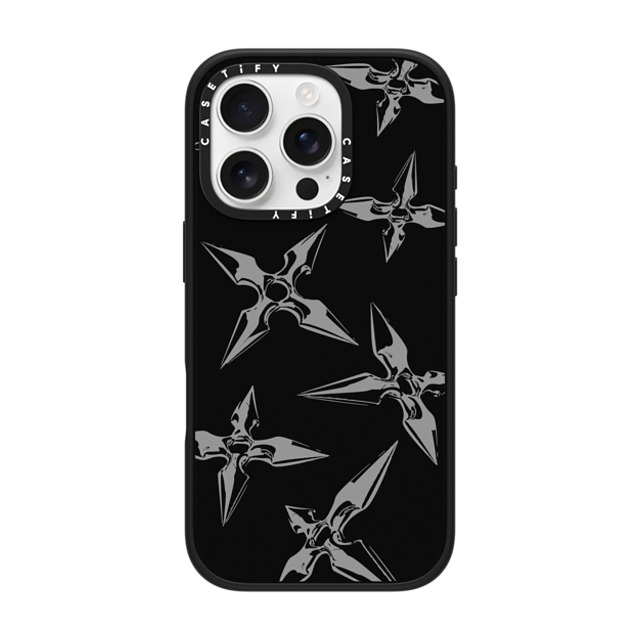 CASETiFY iPhone 16 Pro Case Matte Black Impact Case MagSafe Compatible Pattern,Line Art Pattern,Monochrome,Line Art Ash Shuriken Father's Day CASETiFY iPhone 16 Pro Case Matte Black Impact Case MagSafe Compatible Pattern,Line Art Pattern,Monochrome,Line Art Ash Shuriken Father's Day