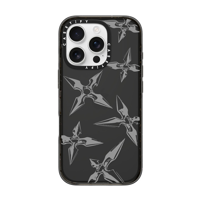 CASETiFY iPhone 16 Pro Case Black Impact Case Pattern,Line Art Pattern,Monochrome,Line Art Ash Shuriken Mother's Day CASETiFY iPhone 16 Pro Case Black Impact Case Pattern,Line Art Pattern,Monochrome,Line Art Ash Shuriken Mother's Day