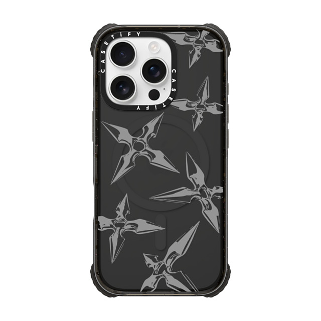 CASETiFY iPhone 16 Pro ケース ブラック ウルトラ インパクトケース MagSafe 対応 Pattern,Line Art Pattern,Monochrome,Line Art Ash Shuriken Father's Day CASETiFY iPhone 16 Pro ケース ブラック ウルトラ インパクトケース MagSafe 対応 Pattern,Line Art Pattern,Monochrome,Line Art Ash Shuriken Father's Day
