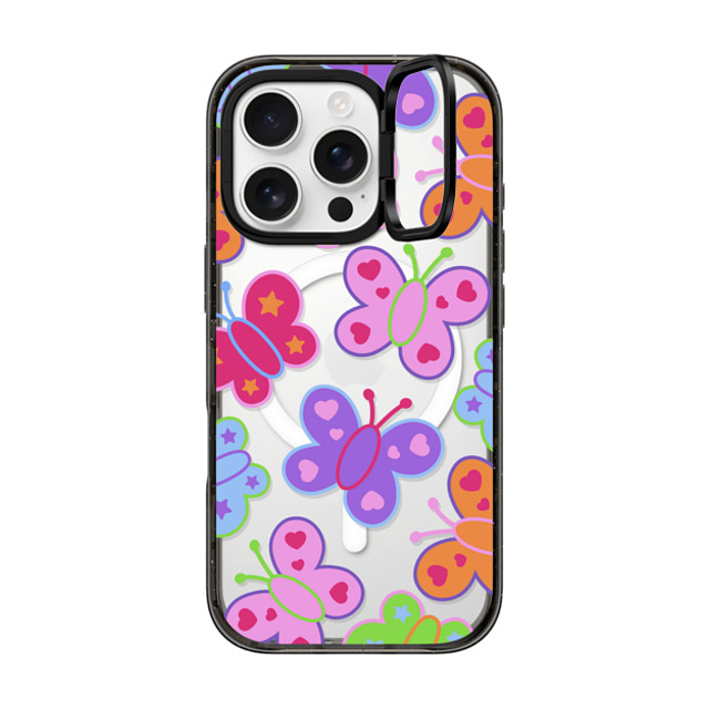 CASETiFY iPhone 16 Pro Case Black インパクトリングスタンドケース MagSafe対応 Butterfly,Animal Animal,Butterfly,Maximalism,Y2K Butterfly Folk Father's Day CASETiFY iPhone 16 Pro Case Black インパクトリングスタンドケース MagSafe対応 Butterfly,Animal Animal,Butterfly,Maximalism,Y2K Butterfly Folk Father's Day