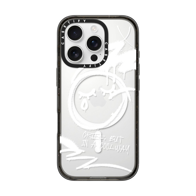 CASETiFY iPhone 16 Pro ケース ブラック インパクトケース MagSafe対応 Monochrome,Street Art Monochrome,Street Art Cries, But in a Cool Way Father's Day CASETiFY iPhone 16 Pro ケース ブラック インパクトケース MagSafe対応 Monochrome,Street Art Monochrome,Street Art Cries, But in a Cool Way Father's Day