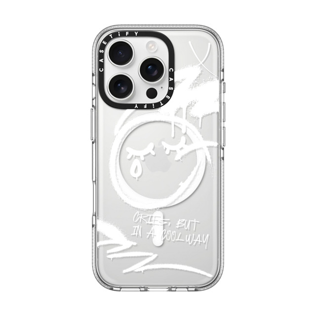 CASETiFY iPhone 16 Pro ケース クリア クリア ケース MagSafe対応 Monochrome,Street Art Monochrome,Street Art Cries, But in a Cool Way Father's Day CASETiFY iPhone 16 Pro ケース クリア クリア ケース MagSafe対応 Monochrome,Street Art Monochrome,Street Art Cries, But in a Cool Way Father's Day