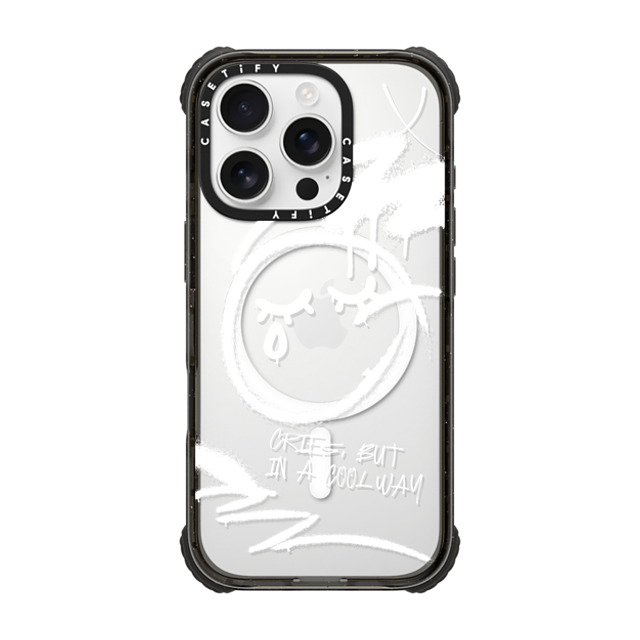 CASETiFY iPhone 16 Pro ケース ブラック ウルトラ インパクトケース MagSafe 対応 Monochrome,Street Art Monochrome,Street Art Cries, But in a Cool Way Father's Day CASETiFY iPhone 16 Pro ケース ブラック ウルトラ インパクトケース MagSafe 対応 Monochrome,Street Art Monochrome,Street Art Cries, But in a Cool Way Father's Day