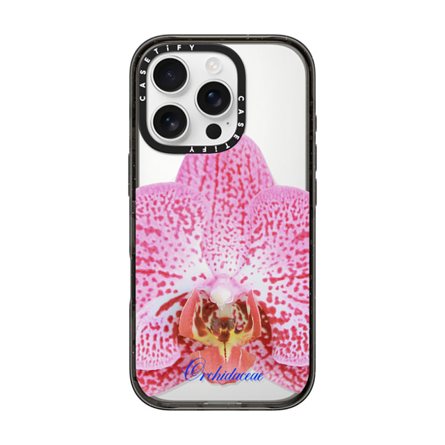 CASETiFY iPhone 16 Pro Case Black Impact Case MagSafe Compatible Pink Orchid casetify_artist CASETiFY iPhone 16 Pro Case Black Impact Case MagSafe Compatible Pink Orchid casetify_artist