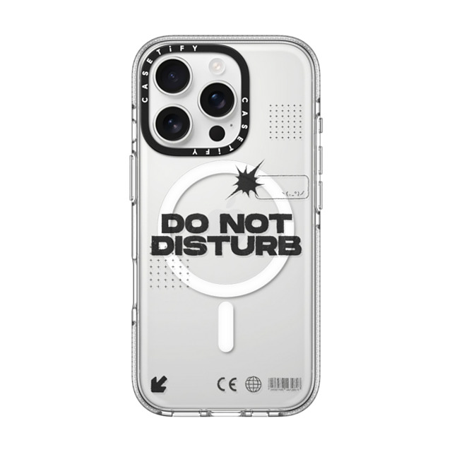 CASETiFY iPhone 16 Pro ケース クリア クリア ケース MagSafe対応 Do Not Disturb casetify_artist