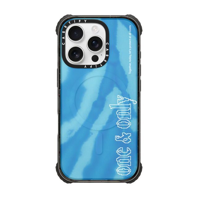 CASETiFY iPhone 16 Pro Case Black ウルトラ インパクトケース MagSafe 対応 Quote,Typography River Blue Dye CASETiFY iPhone 16 Pro Case Black ウルトラ インパクトケース MagSafe 対応 Quote,Typography River Blue Dye