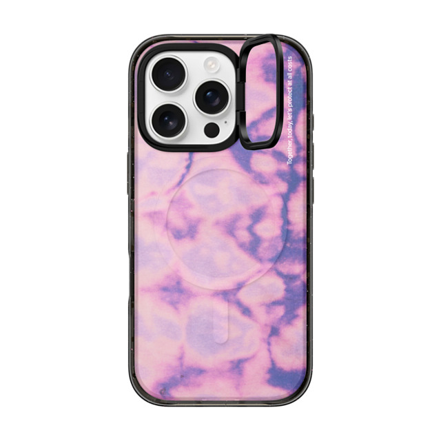 CASETiFY iPhone 16 Pro ケース ブラック インパクトリングスタンドケース MagSafe対応 Abstract Abstract Lilac Purple Dye Father's Day CASETiFY iPhone 16 Pro ケース ブラック インパクトリングスタンドケース MagSafe対応 Abstract Abstract Lilac Purple Dye Father's Day