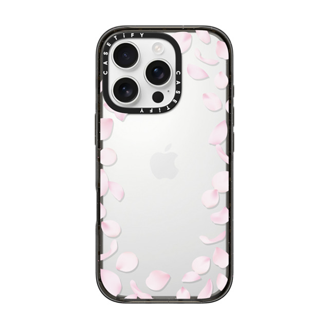 CASETiFY iPhone 16 Pro Case ブラック インパクトケース Sakura Petal Frame casetify_artist Mother's Day CASETiFY iPhone 16 Pro Case ブラック インパクトケース Sakura Petal Frame casetify_artist Mother's Day