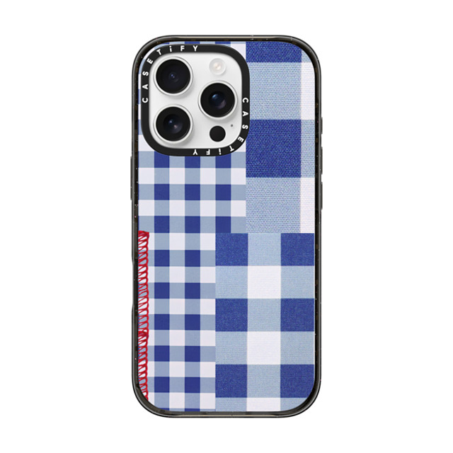 CASETiFY iPhone 16 Pro ケース ブラック インパクトケース MagSafe対応 Gingham Picnic casetify_artist