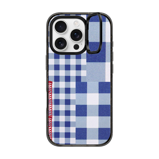 CASETiFY iPhone 16 Pro Case Black インパクトリングスタンドケース MagSafe対応 Gingham Picnic casetify_artist Mother's Day CASETiFY iPhone 16 Pro Case Black インパクトリングスタンドケース MagSafe対応 Gingham Picnic casetify_artist Mother's Day