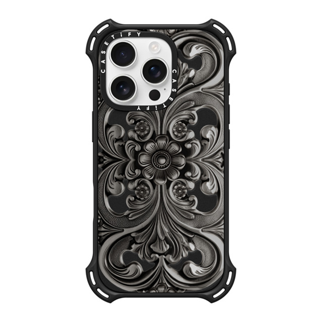 CASETiFY iPhone 16 Pro ケース マットブラック バウンスケース Fine Art Frame