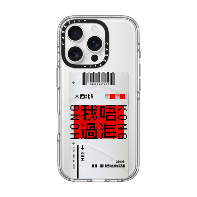 CASETiFY iPhone 16 Pro ケース クリア クリア ケース MagSafe対応 Ticket - Taxi casetify_artist