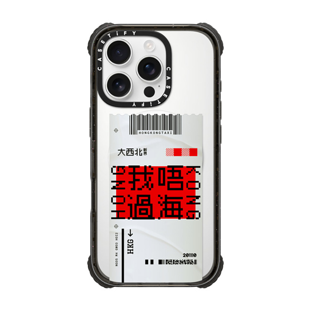 CASETiFY iPhone 16 Pro Case Black ウルトラ インパクトケース MagSafe 対応 Ticket - Taxi casetify_artist CASETiFY iPhone 16 Pro Case Black ウルトラ インパクトケース MagSafe 対応 Ticket - Taxi casetify_artist