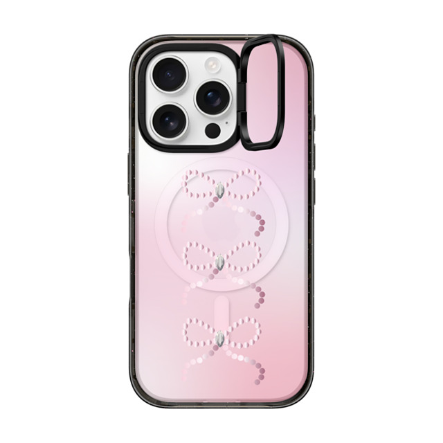 CASETiFY iPhone 16 Pro ケース ブラック インパクトリングスタンドケース MagSafe対応 Anne's Diary casetify_artist