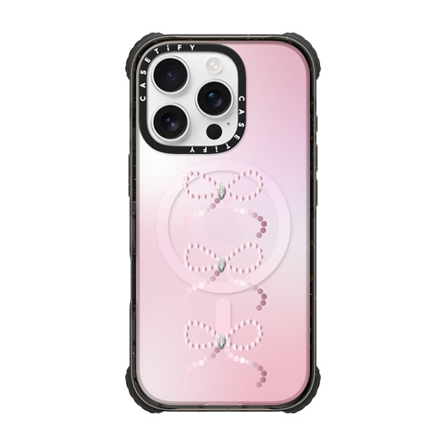 CASETiFY iPhone 16 Pro Case Black ウルトラ インパクトケース MagSafe 対応 Ribbon Anne's Diary CASETiFY iPhone 16 Pro Case Black ウルトラ インパクトケース MagSafe 対応 Ribbon Anne's Diary