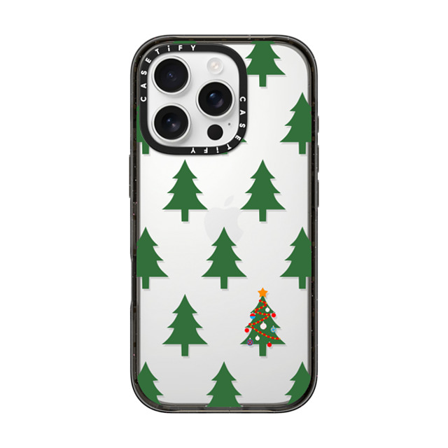 CASETiFY iPhone 16 Pro ケース ブラック インパクトケース O Christmas Tree casetify_artist