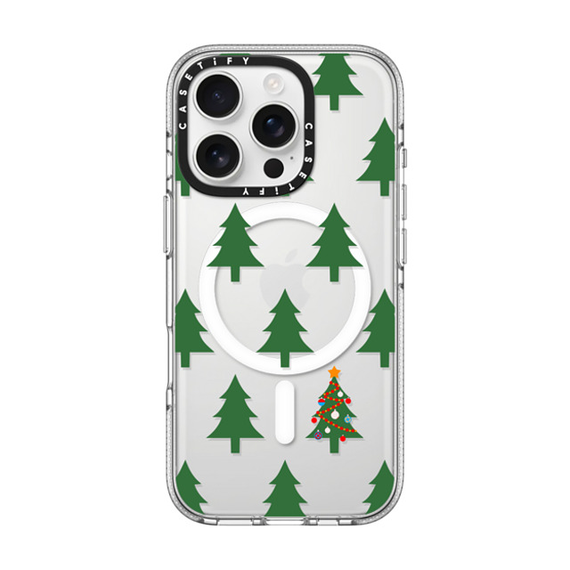 CASETiFY iPhone 16 Pro ケース クリア クリア ケース MagSafe対応 O Christmas Tree casetify_artist