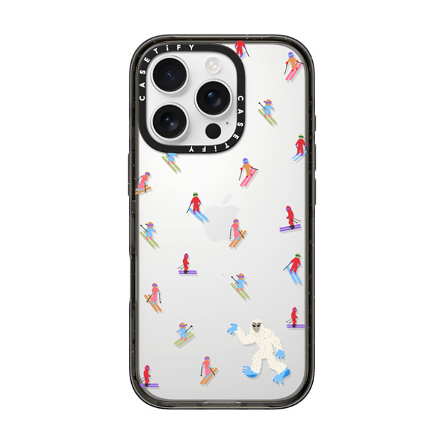 CASETiFY iPhone 16 Pro ケース ブラック インパクトケース Ski Free casetify_artist