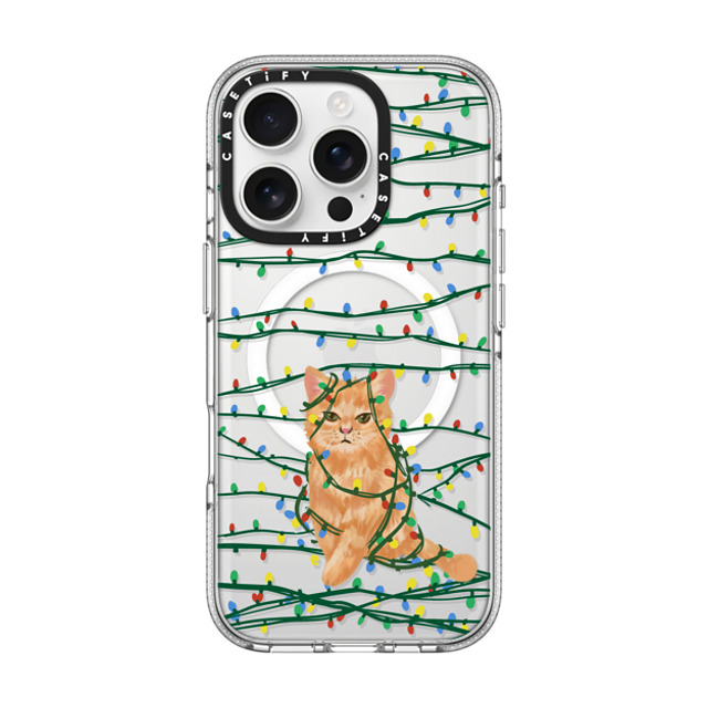 CASETiFY iPhone 16 Pro ケース クリア クリア ケース MagSafe対応 Meowy Catmas casetify_artist