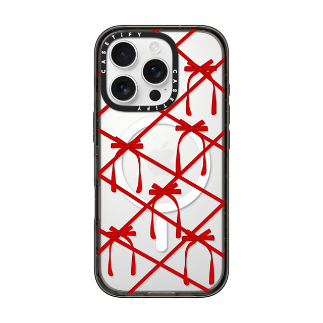 CASETiFY iPhone 16 Pro ケース ブラック インパクトケース MagSafe対応 Bow casetify_artist