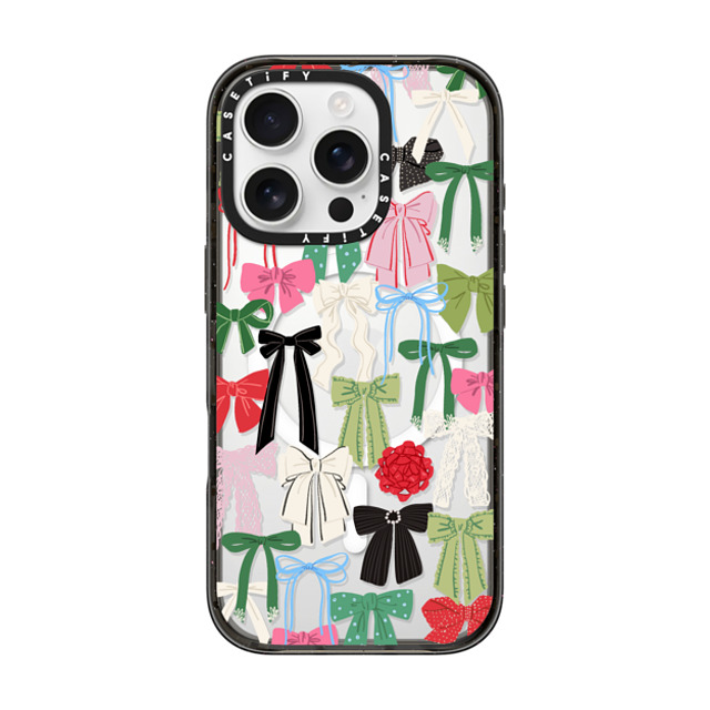 CASETiFY iPhone 16 Pro ケース ブラック インパクトケース MagSafe対応 Put A Bow On It casetify_artist