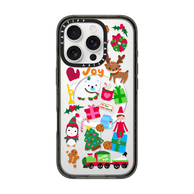 CASETiFY iPhone 16 Pro ケース ブラック インパクトケース MagSafe対応 Holiday Cheer casetify_artist