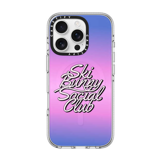 CASETiFY iPhone 16 Pro ケース クリア クリア ケース MagSafe対応 Ski Bunny Social Club casetify_artist