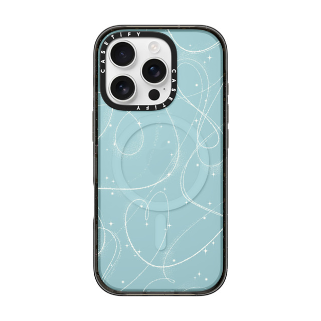 CASETiFY iPhone 16 Pro ケース ブラック インパクトケース MagSafe対応 Pond Skating casetify_artist