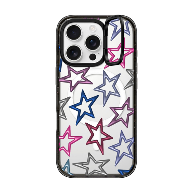 CASETiFY iPhone 16 Pro ケース ブラック インパクトリングスタンドケース MagSafe対応 All Star casetify_artist