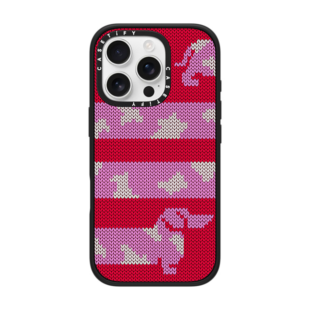 CASETiFY iPhone 16 Pro ケース マットブラック インパクトケース Dachschund Sweater casetify_artist