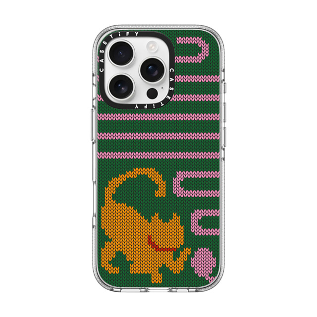 CASETiFY iPhone 16 Pro ケース クリア クリア ケース MagSafe対応 Cat Mas Sweater casetify_artist