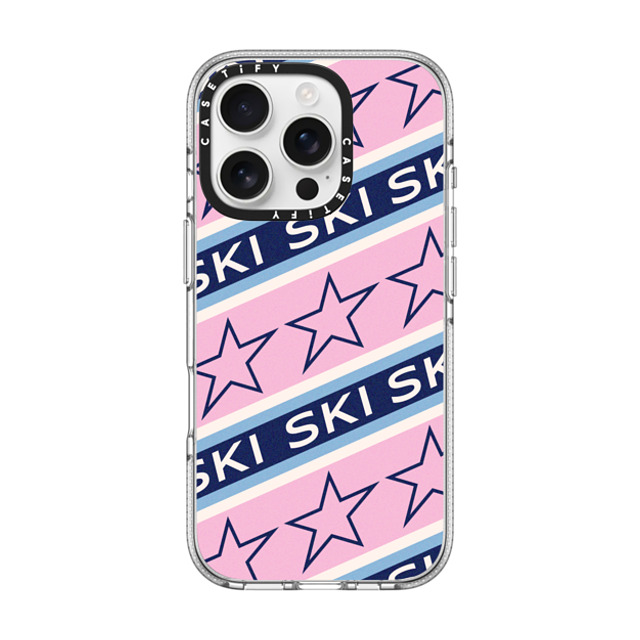 CASETiFY iPhone 16 Pro ケース クリア クリア ケース MagSafe対応 Ski Star Stripes casetify_artist