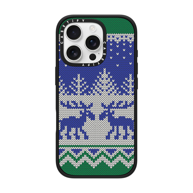 CASETiFY iPhone 16 Pro ケース マットブラック インパクトケース Christ-Moose Sweater casetify_artist