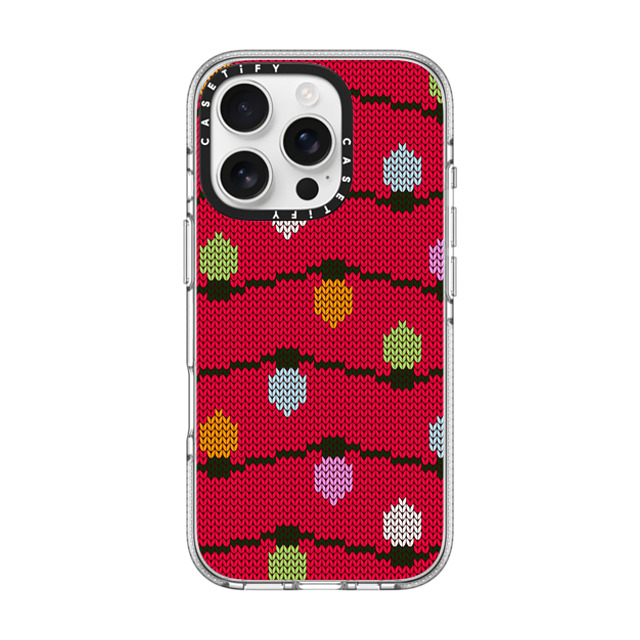 CASETiFY iPhone 16 Pro ケース クリア クリア ケース MagSafe対応 Ugly Christmas Sweater casetify_artist