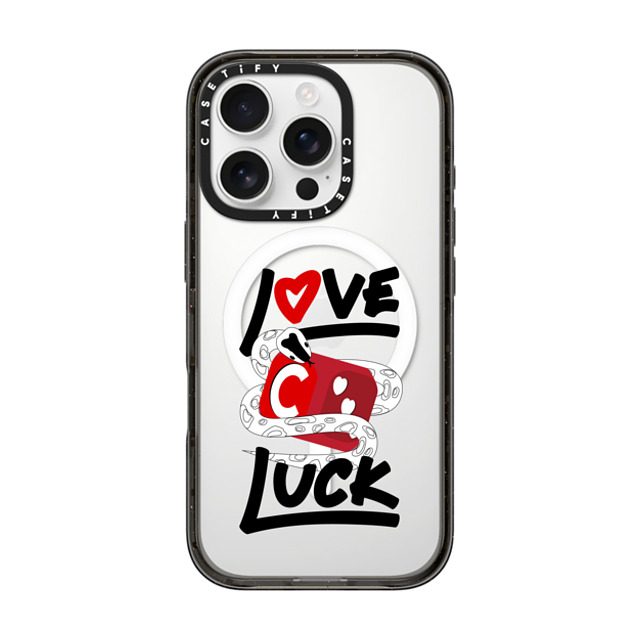 CASETiFY iPhone 16 Pro ケース ブラック インパクトケース MagSafe対応 Lucky Snake Dice casetify_artist