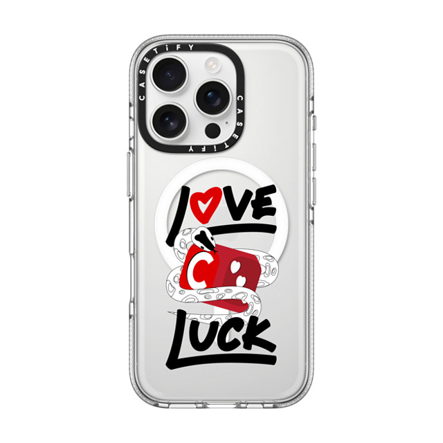 CASETiFY iPhone 16 Pro ケース クリア クリア ケース MagSafe対応 Lucky Snake Dice casetify_artist