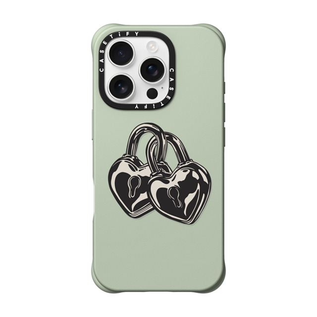 CASETiFY iPhone 16 Pro ケース Mint BioVeg ケース MagSafe対応 Love Locks casetify_artist