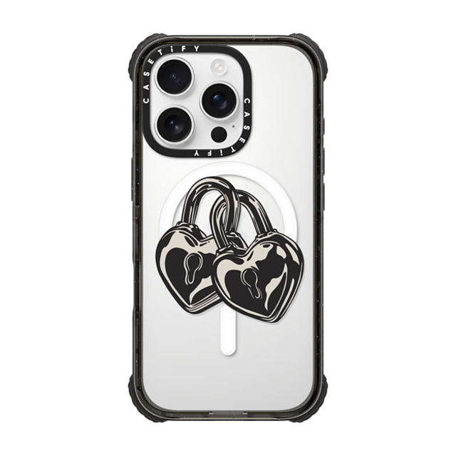 CASETiFY iPhone 16 Pro Case Black ウルトラ インパクトケース MagSafe 対応 Love Locks casetify_artist CASETiFY iPhone 16 Pro Case Black ウルトラ インパクトケース MagSafe 対応 Love Locks casetify_artist