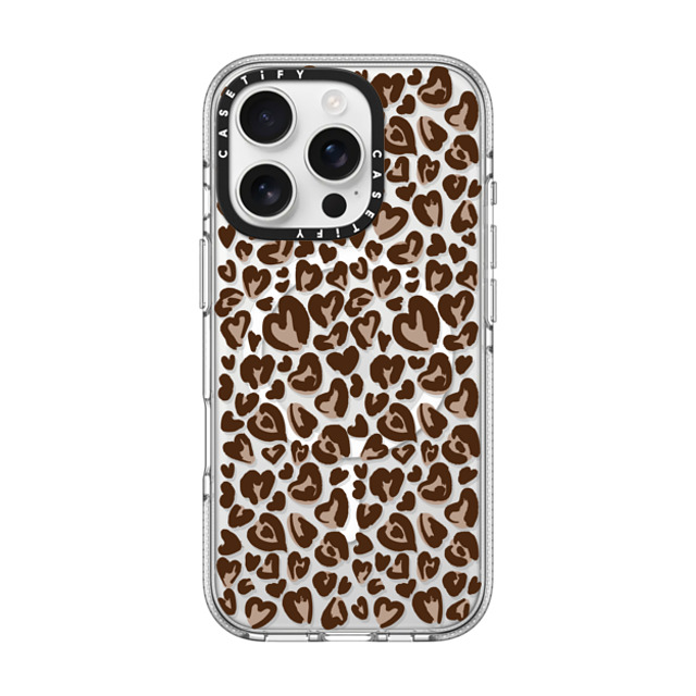 CASETiFY iPhone 16 Pro Case Clear Clear Case MagSafe Compatible Leopard Love- Brown casetify_artist CASETiFY iPhone 16 Pro Case Clear Clear Case MagSafe Compatible Leopard Love- Brown casetify_artist