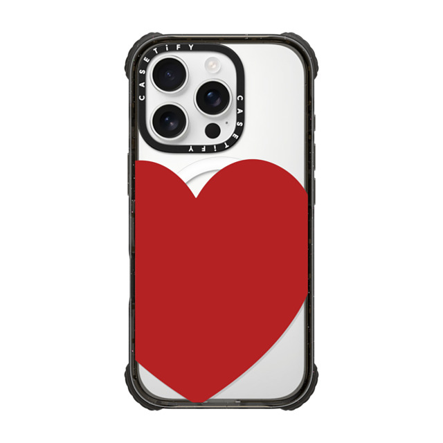 CASETiFY iPhone 16 Pro Case Black ウルトラ インパクトケース MagSafe 対応 Red Heart casetify_artist Father's Day CASETiFY iPhone 16 Pro Case Black ウルトラ インパクトケース MagSafe 対応 Red Heart casetify_artist Father's Day
