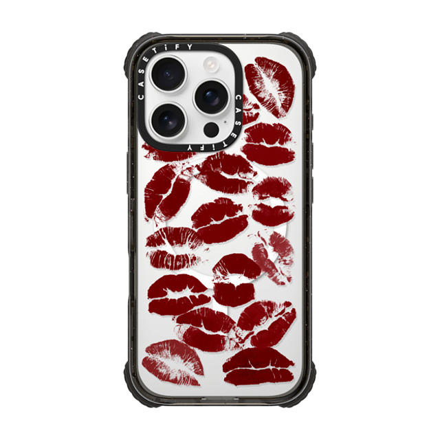 CASETiFY iPhone 16 Pro Case Black ウルトラ インパクトケース MagSafe 対応 Hot Lips casetify_artist CASETiFY iPhone 16 Pro Case Black ウルトラ インパクトケース MagSafe 対応 Hot Lips casetify_artist